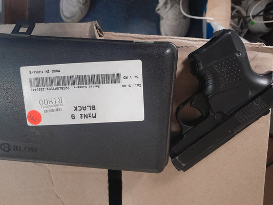 Overview of the Blow Mini 9 blank gun, perfect for enthusiasts and collectors of replica firearms.