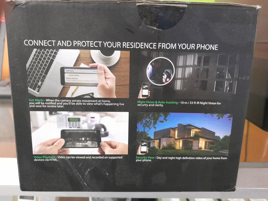 Security view options of Connex Smart 1080p PTZ Camera for day and night monitoring.