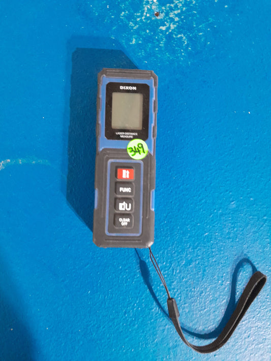 Dixon LDM-40M Laser Distance Meter with strap, great tool for DIY enthusiasts and professionals alike.