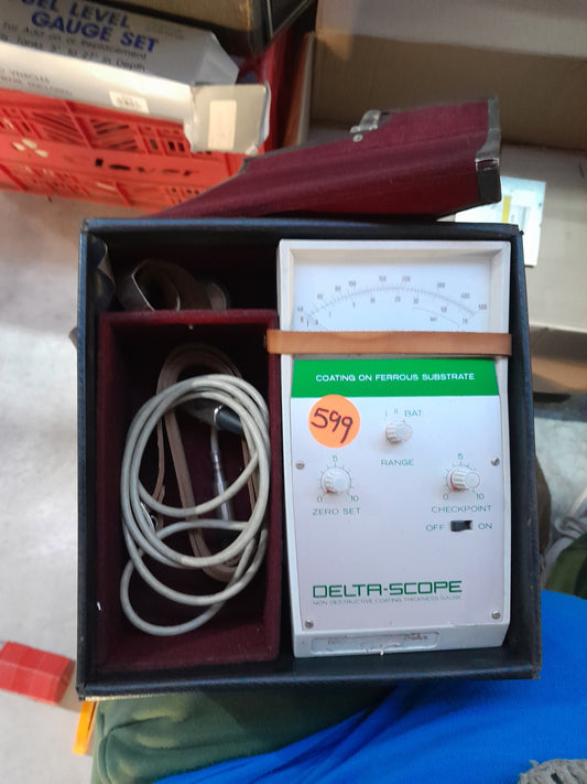 Handheld Deltascope Thickness Gauge for measuring coating on ferrous substrates.