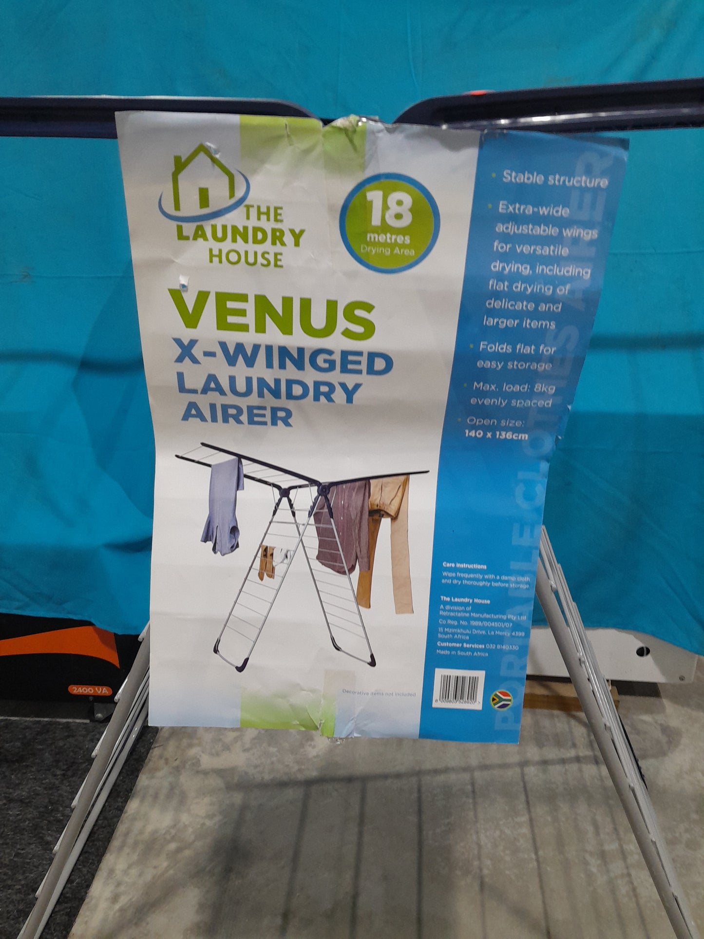 Stable Laundry Airer by The Laundry House, ideal for drying large, delicate items, folds flat for convenient storage.