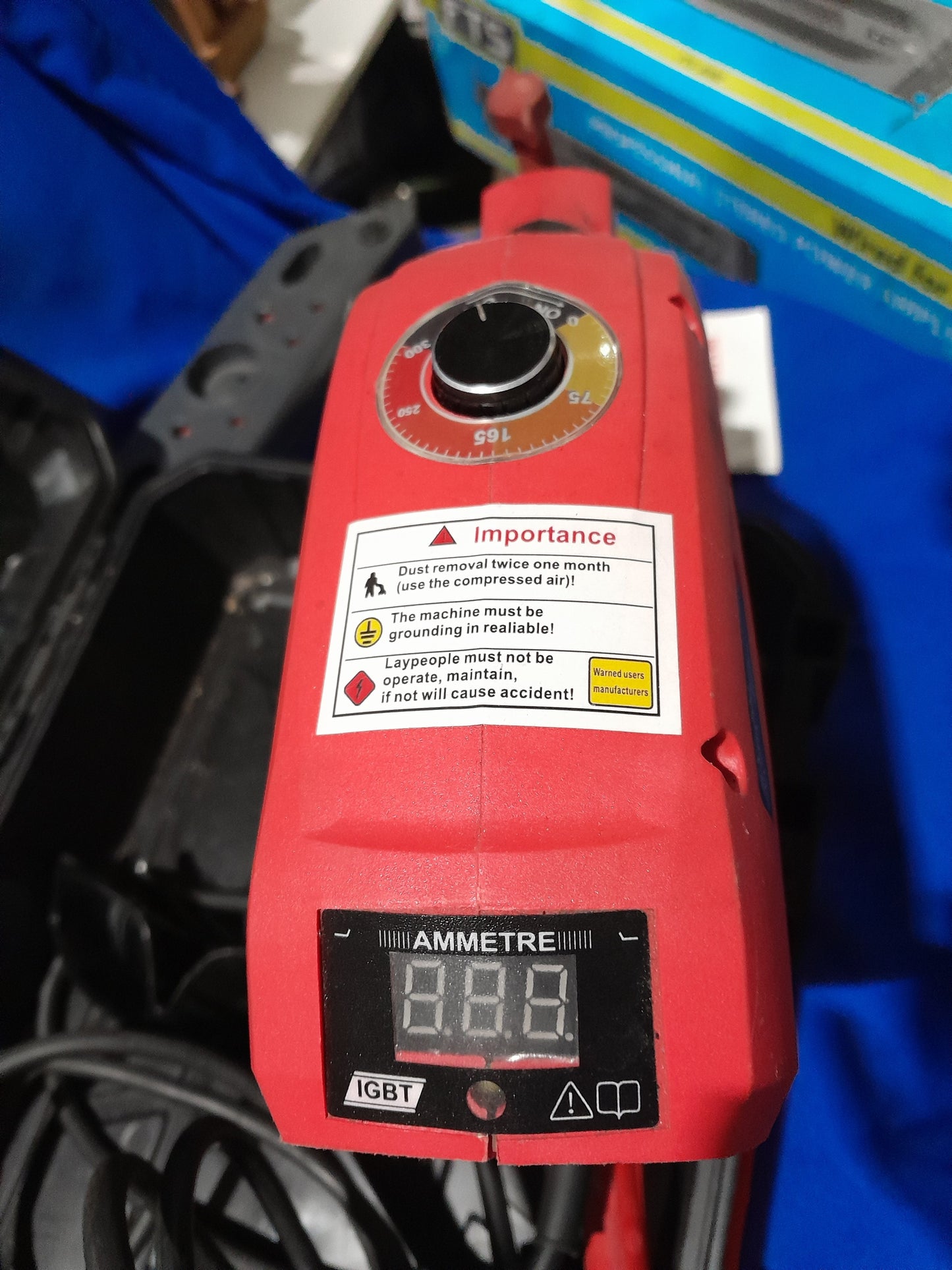 ETop ZX7-300 handheld welding machine with accessories and control knobs, perfect for precision welding tasks.