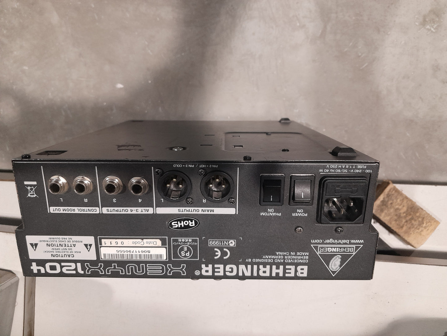 Used Behringer Xenyx 1204 USB mixer available for sale in secondhand store.