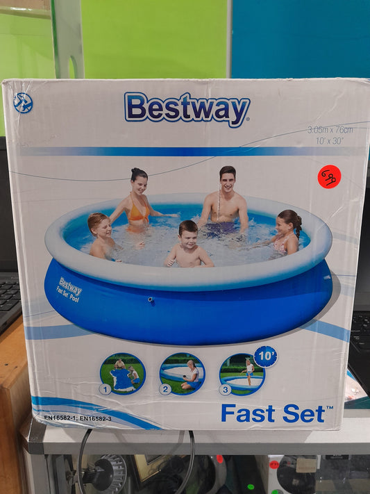 Bestway Fast Set Inflatable Pool, perfect for family fun, easy setup, and summer enjoyment.