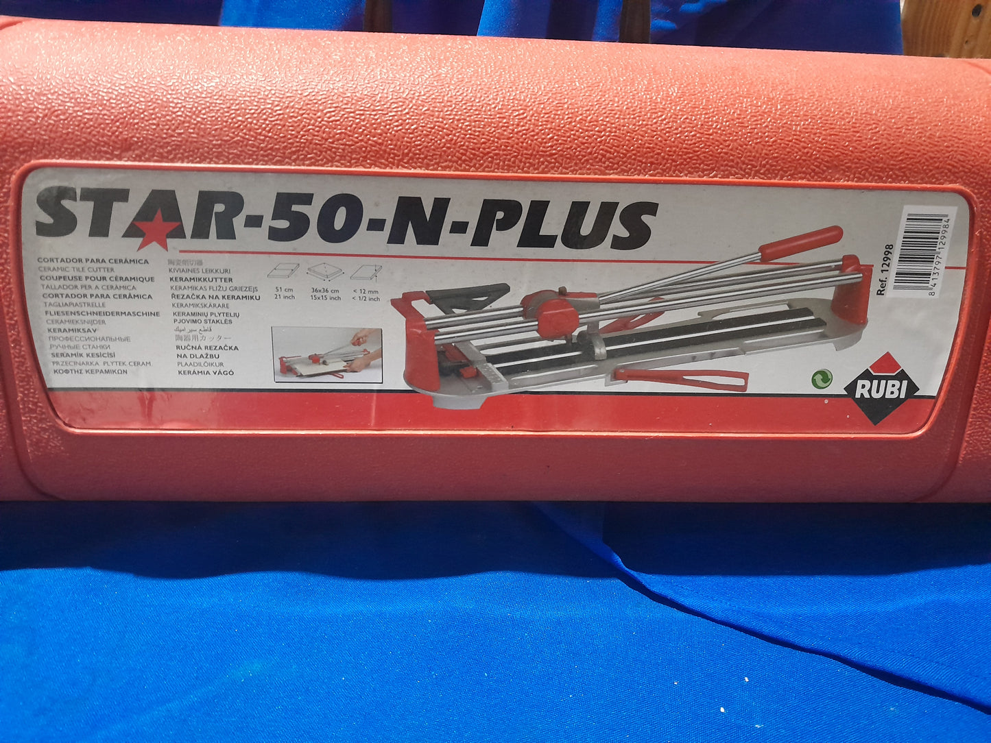 Rubi STAR-50-N-Plus manual tile cutter for precise ceramic tile cutting up to 50cm.
