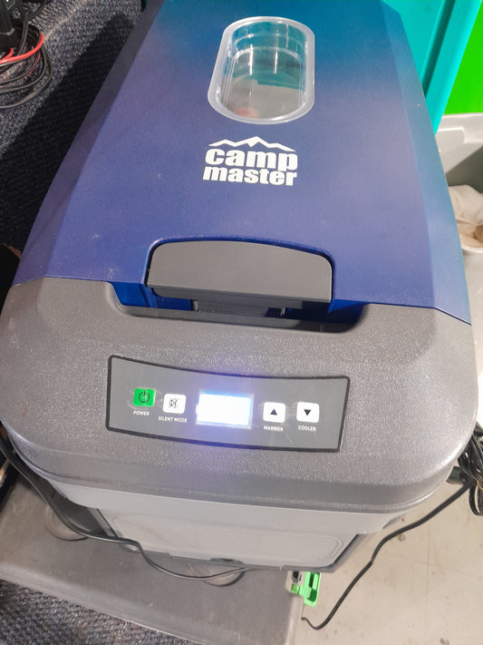 Top view of Camp Master 12 V Cooler Box with digital display and easy-to-use controls.