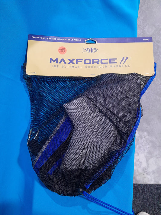 AFTCO Maxforce II Ultimate Shoulder Harness, ideal for lighter tackle up to 50-lb test line.
