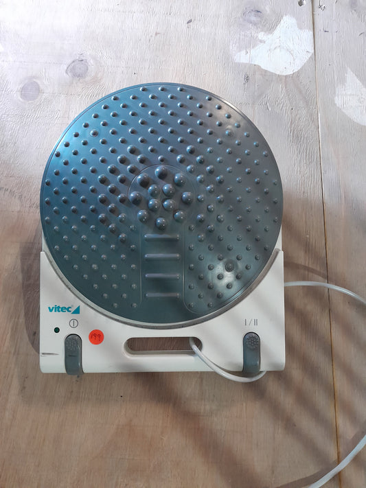 Vitec E160 foot massager with various speed settings for foot pain relief.