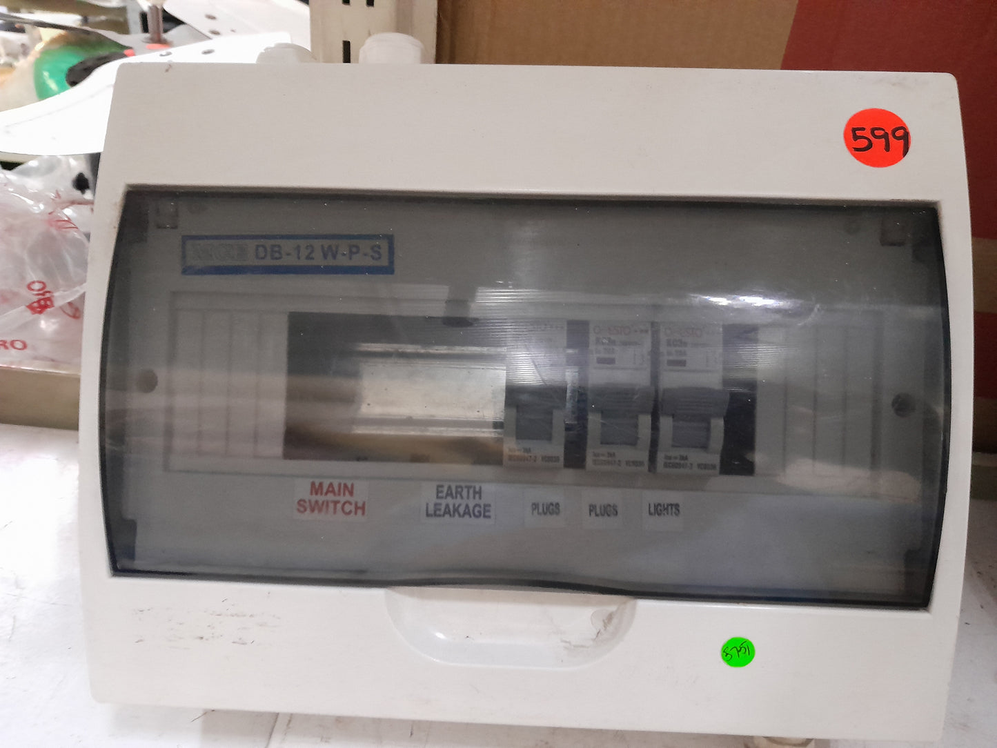 MCE DB Box suitable for home electrical systems, includes essential breakers and switches.