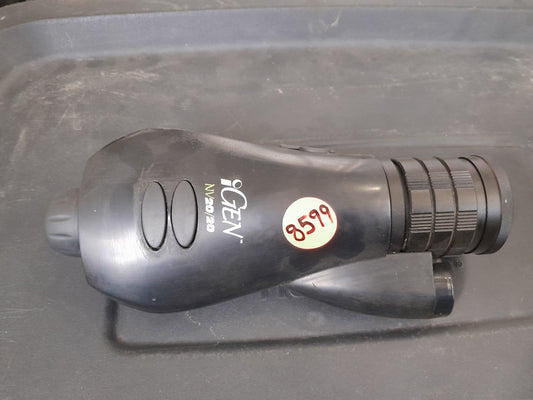 iGen 20/20 night vision monocular with adjustable settings for low light environments.