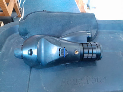 Night vision monocular with ergonomic design, suitable for wildlife observation at night.