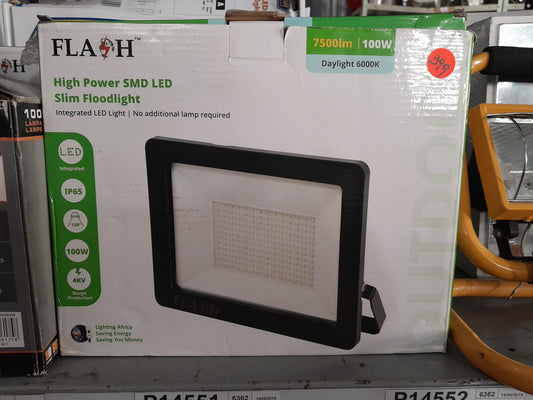 Versatile 100W Slim LED floodlight, providing bright light for various applications.