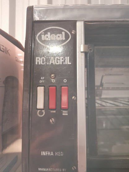 Secondhand Ideal Rotagril rotisserie available for purchase, ideal for grilling enthusiasts.