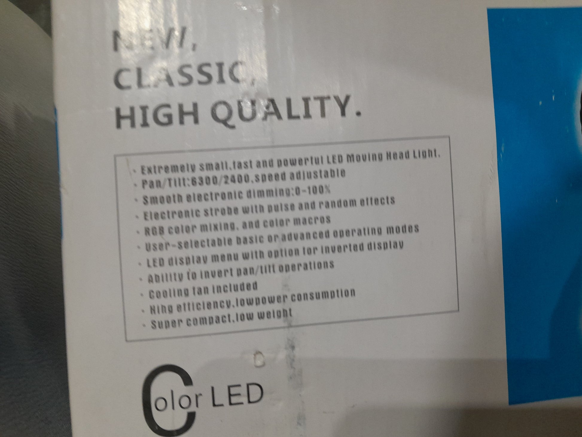 Small yet powerful Mini-LED Moving Head Light, designed for low power consumption and vibrant displays.