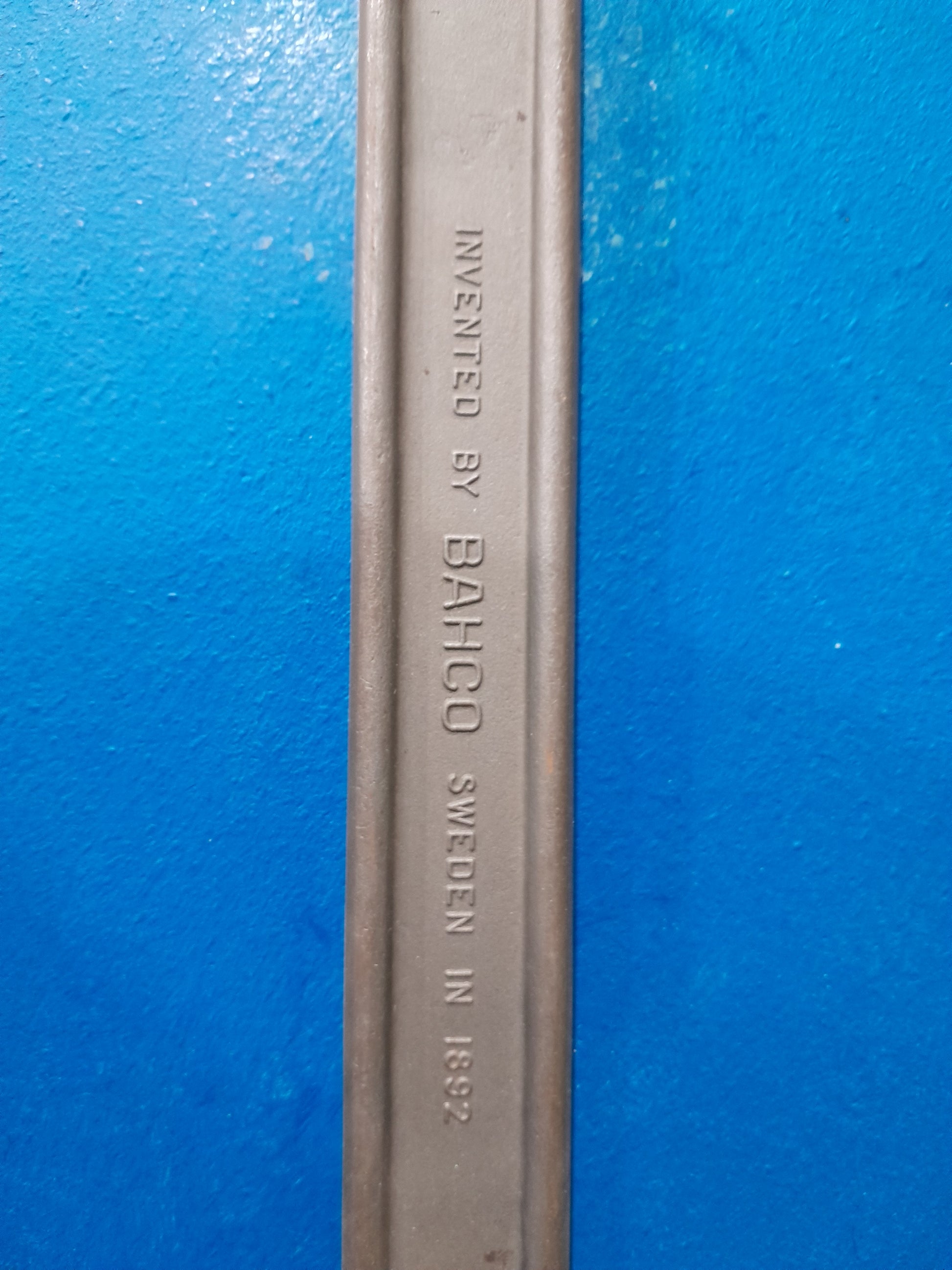 Versatile Bahco adjustable wrench ideal for various mechanical tasks and repairs.