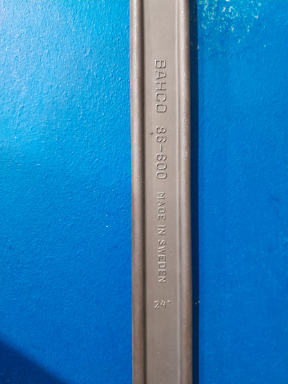 High-quality 24-inch Bahco adjustable spanner designed for easy handling and precision.