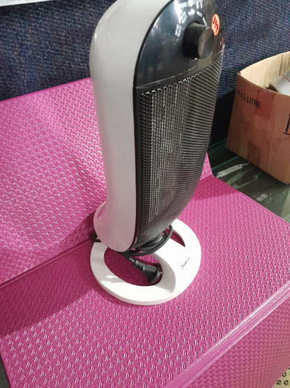 Portable Sunbeam PTC heater designed for even heat distribution in small spaces.
