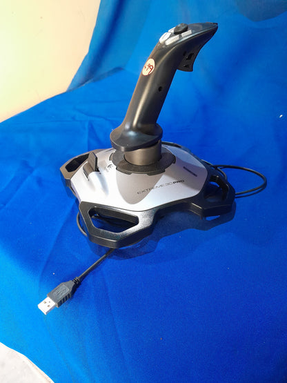 Logitech Extreme 3D Pro joystick with ergonomic design and USB connectivity, perfect for PC gaming enthusiasts