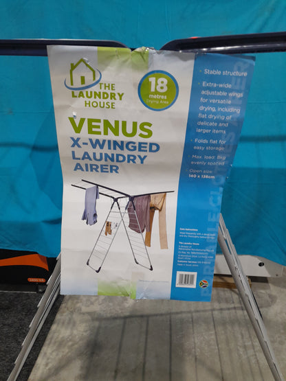 Stable Laundry Airer by The Laundry House, ideal for drying large, delicate items, folds flat for convenient storage.
