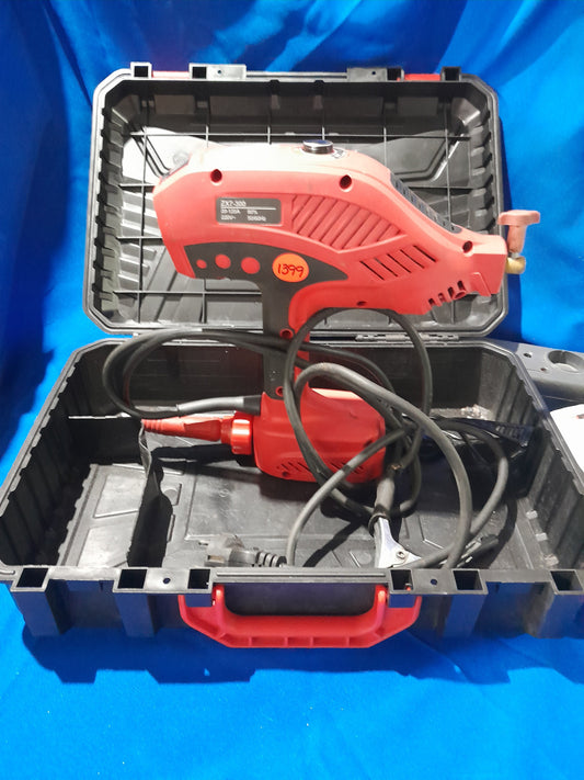 ETop ZX7-300 handheld electric welding machine with cables, displayed in a carry case with ergonomic design.
