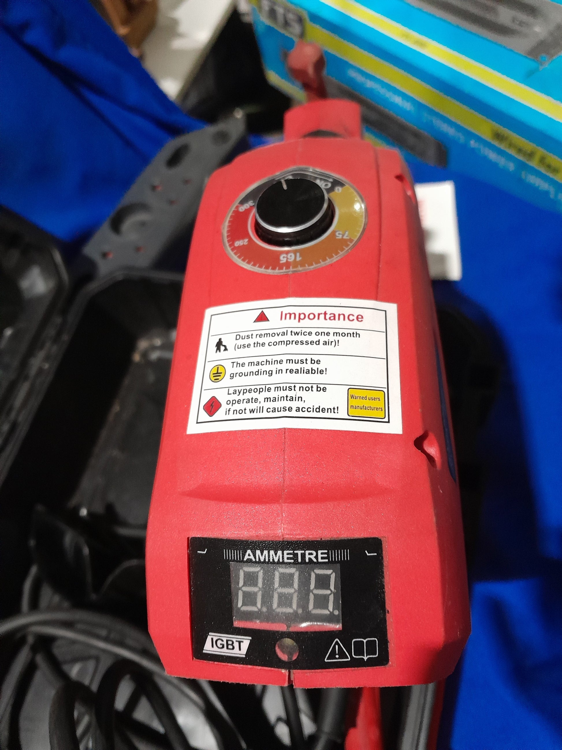 ETop ZX7-300 handheld welding machine with accessories and control knobs, perfect for precision welding tasks.