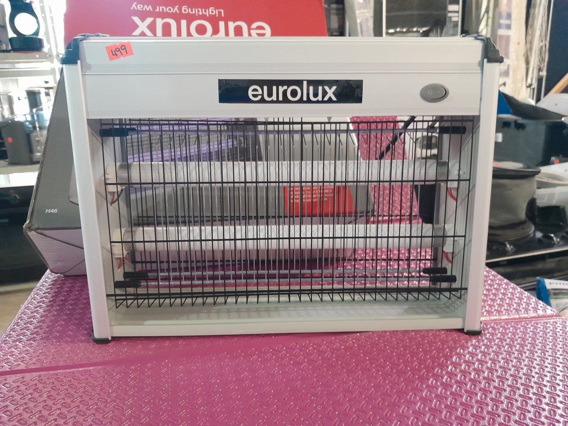 Eurolux 2 x 10W insect killer box featuring UV light technology for effective insect elimination.