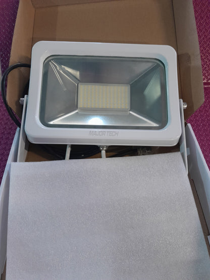 Major Tech 50W LED Floodlight with price tag, perfect for secondhand outdoor lighting solutions.