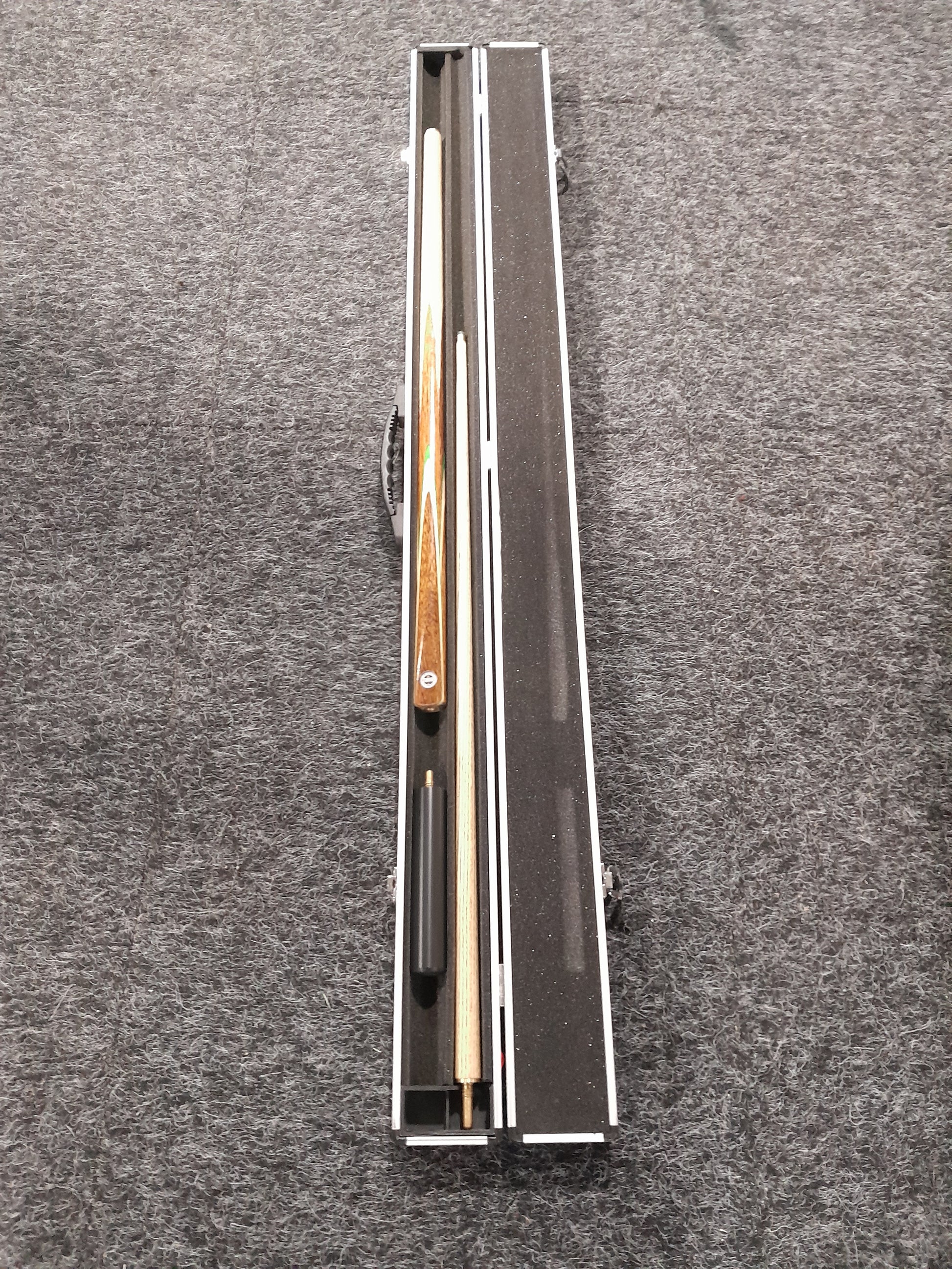 Complete set of Weichster pool cues, including a stylish carry case for storage.