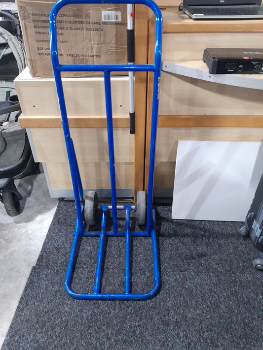 Durable blue maxi folding nose trolley designed for moving heavy items up to 150Kg.