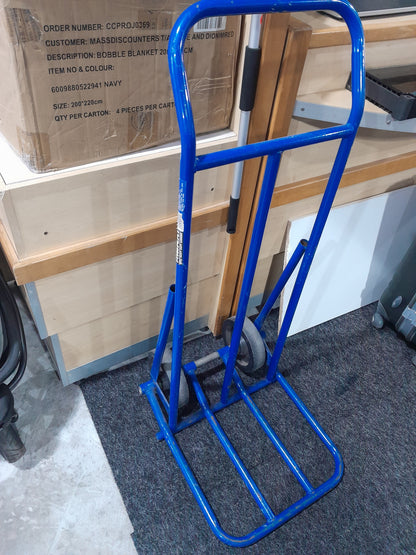 Heavy-duty maxi folding nose trolley ideal for transporting bulky items effortlessly.