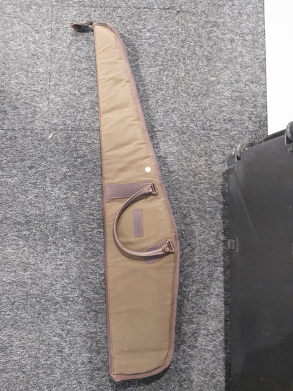 Close-up of the Roland Ward rifle bag, highlighting the quality canvas material and craftsmanship.