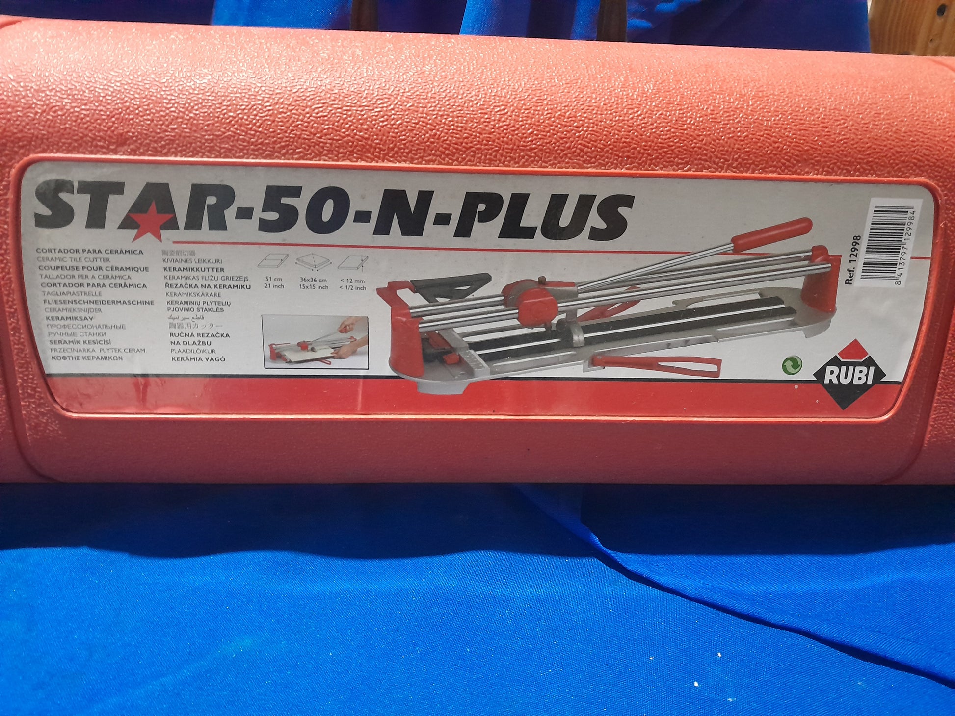 Rubi STAR-50-N-Plus manual tile cutter for precise ceramic tile cutting up to 50cm.