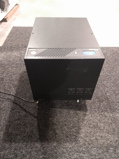 Compact Mecer 2.4 KVA inverter featuring a durable casing and easy-to-read LCD display.