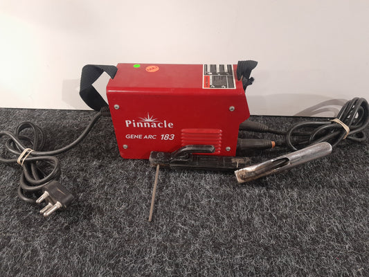 Pinnacle Gene Arc 183 Inverter Welder with cables and plug for welding projects.