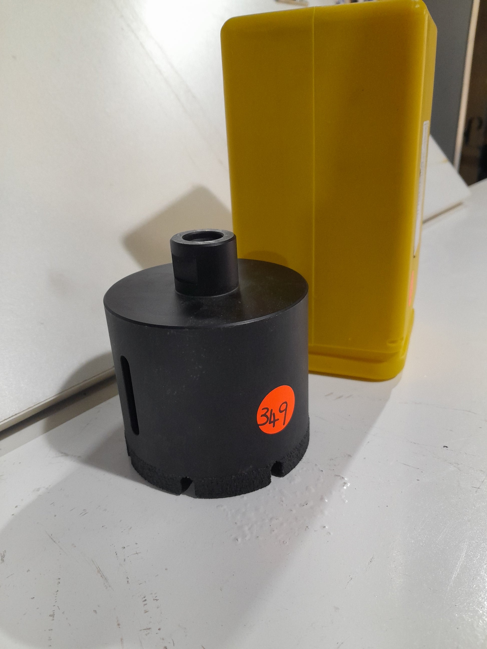 Secondhand Woosuk 80mm diamond core drill, excellent for drilling hard surfaces.