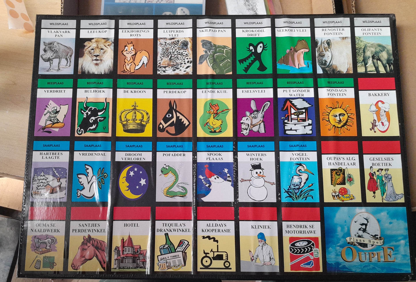 Secondhand Oupie Bordspel board game available at Die Skatkis online store.
