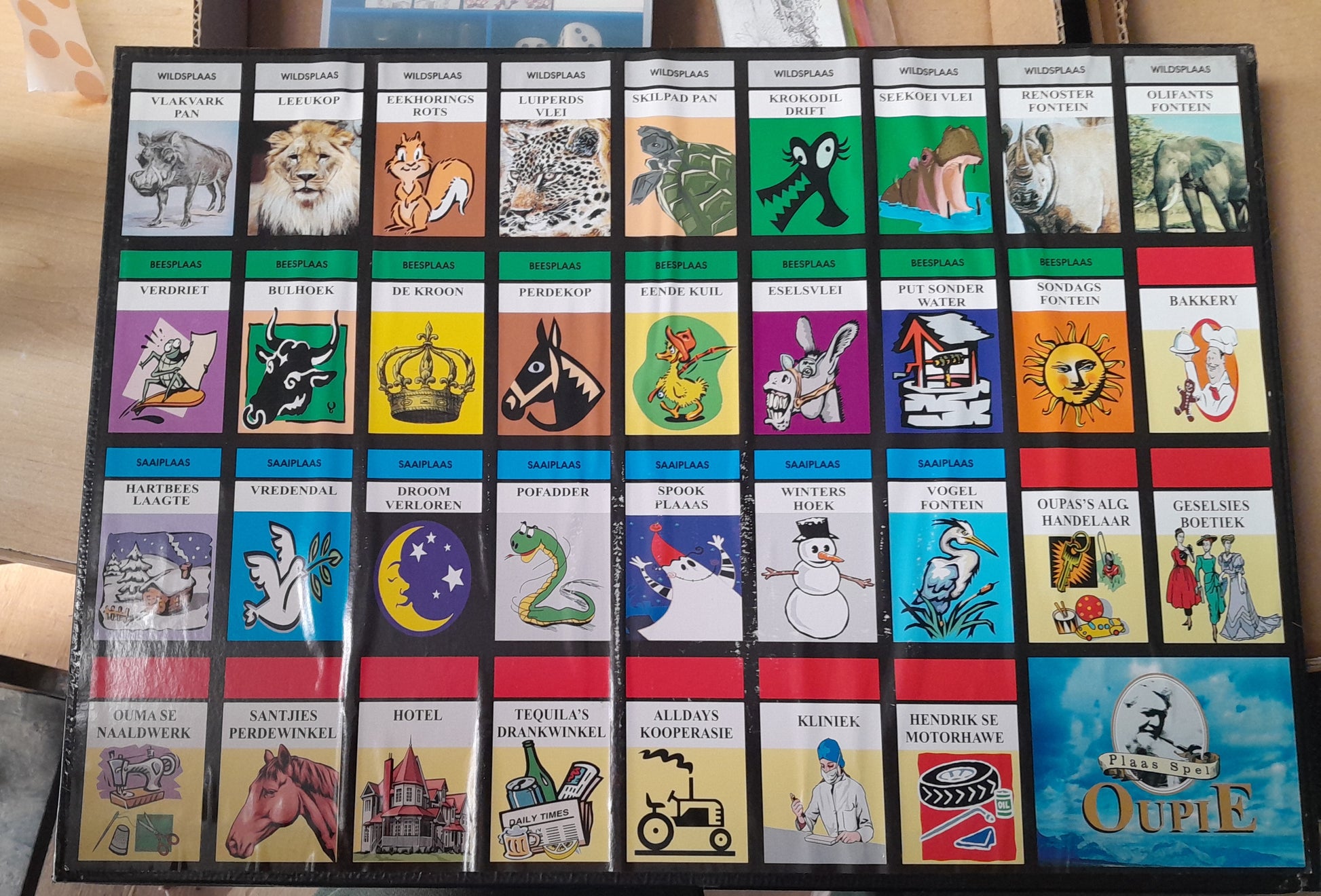Secondhand Oupie Bordspel board game available at Die Skatkis online store.