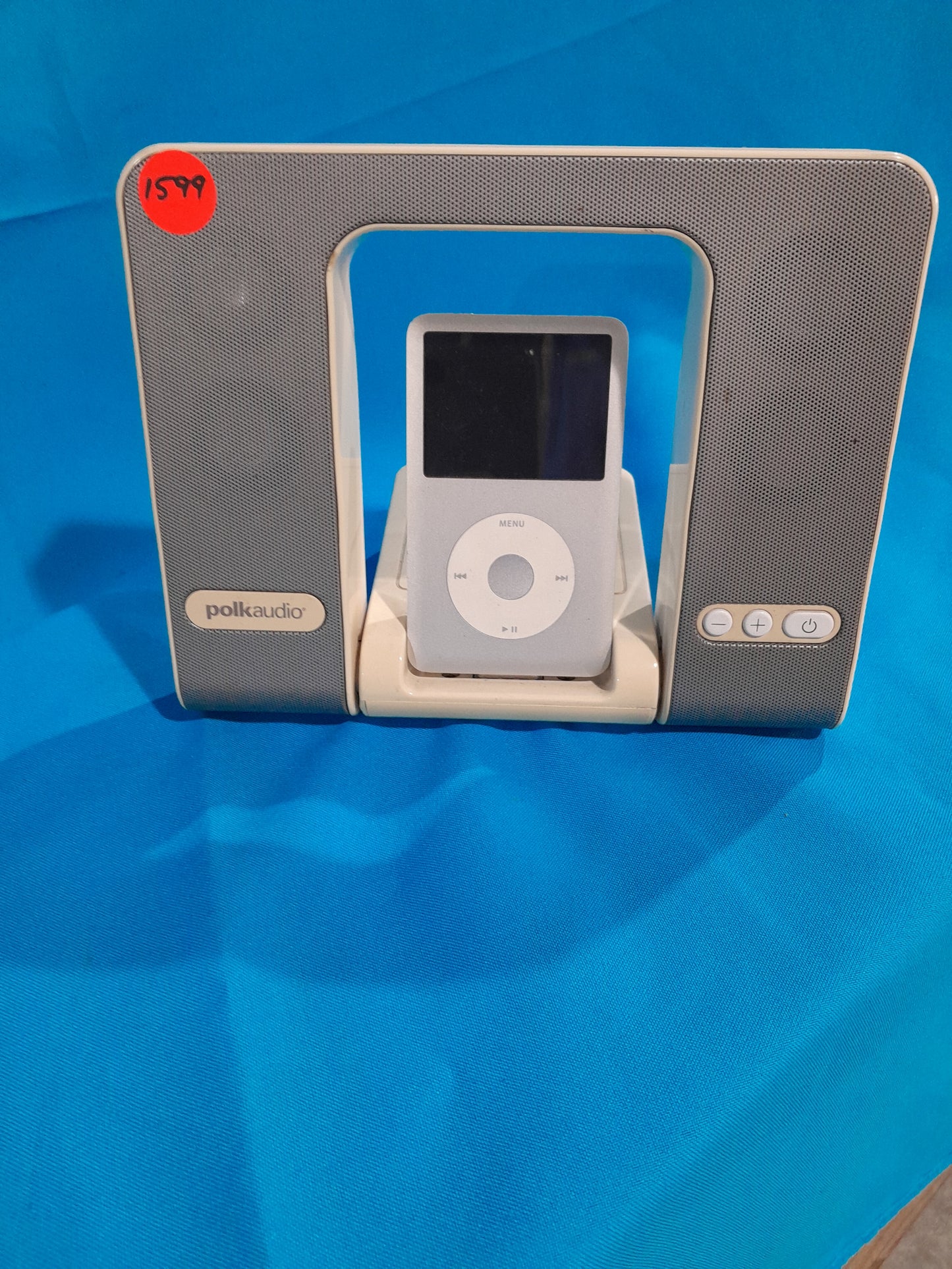 Polk Audio miDock portable speaker system with iPod dock and AC power option.