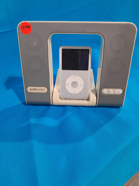 Polk Audio miDock portable speaker system with iPod dock and AC power option.