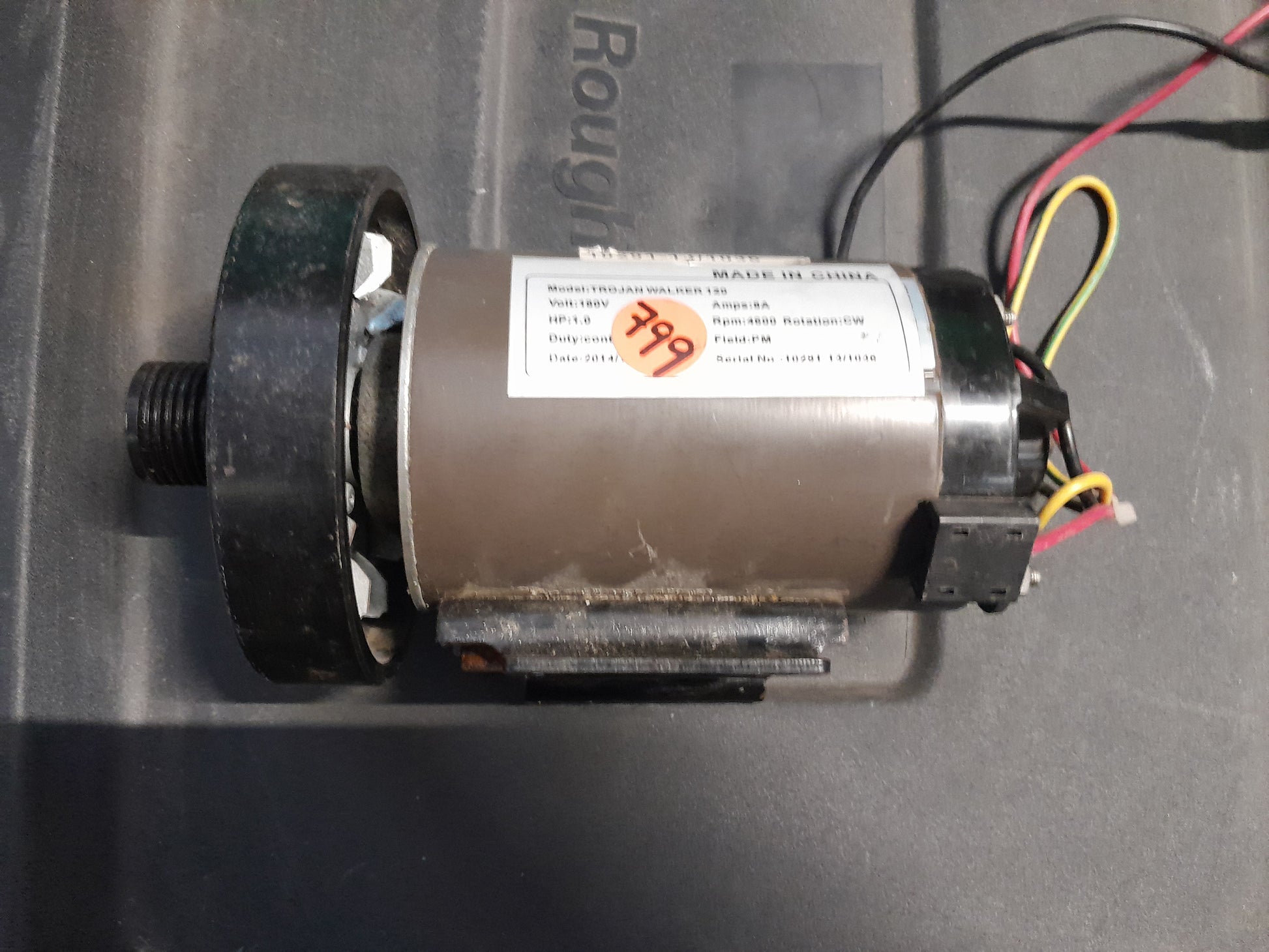Trojan Walker 120 DC motor with 180V, 1.0 HP, and 4600 RPM, perfect for various applications.