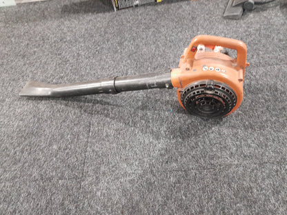 Alpha Petrol Blower in orange, perfect for clearing leaves and debris efficiently.