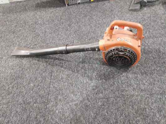 Alpha Petrol Blower in orange, perfect for clearing leaves and debris efficiently.