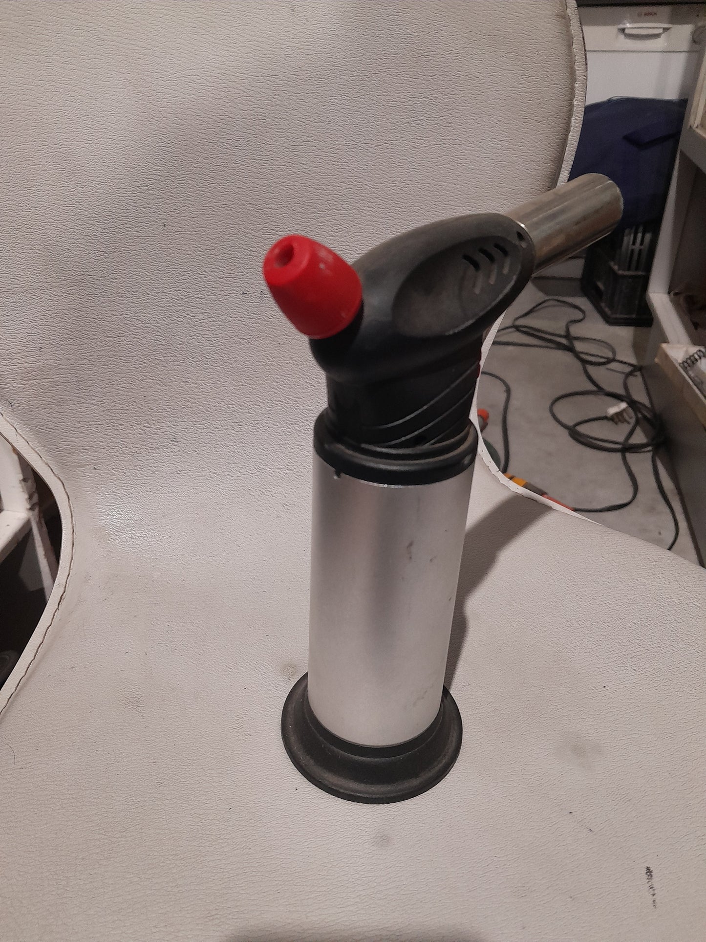 Versatile butane torch, perfect for culinary use and various DIY tasks.