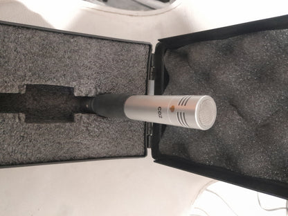 Samson C02 microphone securely placed inside its case, ready for transport and use.